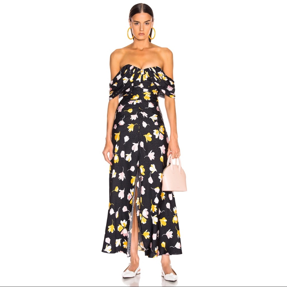 SELF PORTRAIT | off the shoulder floral dress